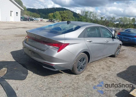 2023 Hyundai Elantra Hybrid Blue from USA, damaged, VIN KMHLM4AJ7PU040042
